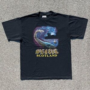 Loch Ness Monster Nessie Scotland Vtg Tultex T-Shirt Men’s Size (L fits M)